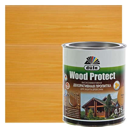 Антисептик Wood Protect цвет сосна 0.75 л