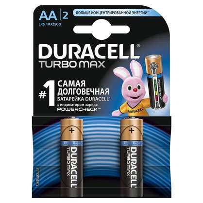 Батарейка алкалиновая Duracell TurboMax АА 2 шт.