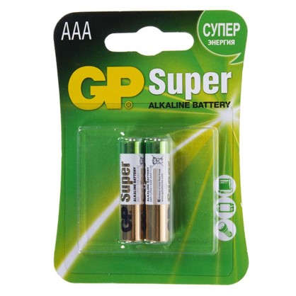 Батарейка алкалиновая GP AAA 24 A 2 шт.