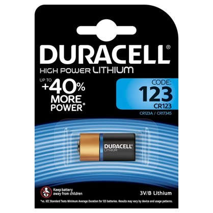 Батарейка литиевая Duracell CR123 ultra