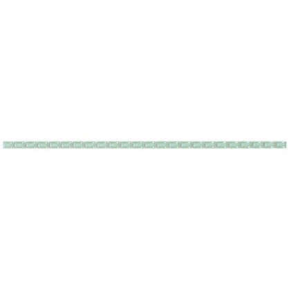 Бордюр Капсула люстрированный фриз 7х250 мм цвет зелёный