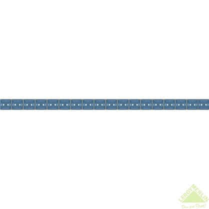 Бордюр Разрезной люстрированный 1.3х25 см цвет голубой