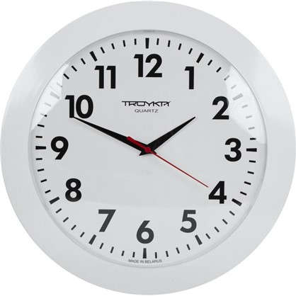 Часы настенные Эконом цвет белый 30.5 см