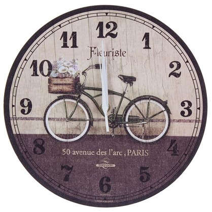 Часы настенные велосипед диаметр 28.5 см