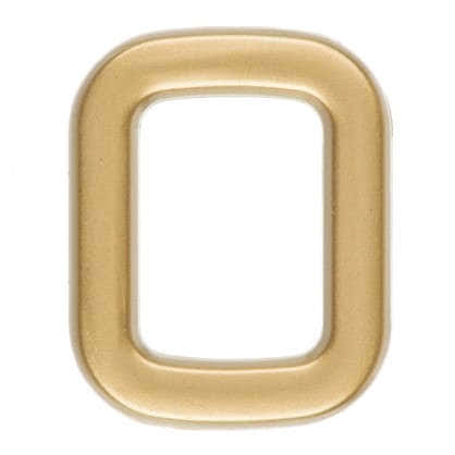 Цифра 0 самоклеящаяся 40х32 мм пластик цвет матовое золото