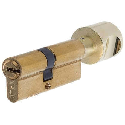 Цилиндр ключ/вертушка 40х40 золото164 OBS SCE/80