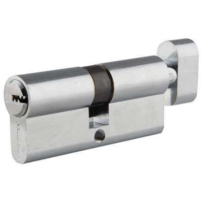Цилиндр Palladium 70 35x35 мм ключ/вертушка цвет хром