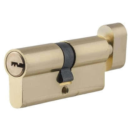 Цилиндр Standers 70 35x35 мм ключ-вертушка цвет золото