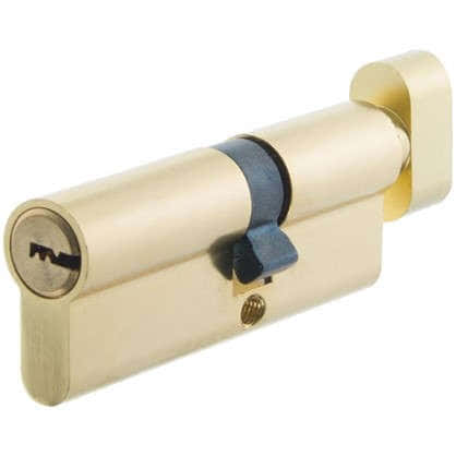 Цилиндр Standers 80 35x45 мм ключ-вертушка цвет золото