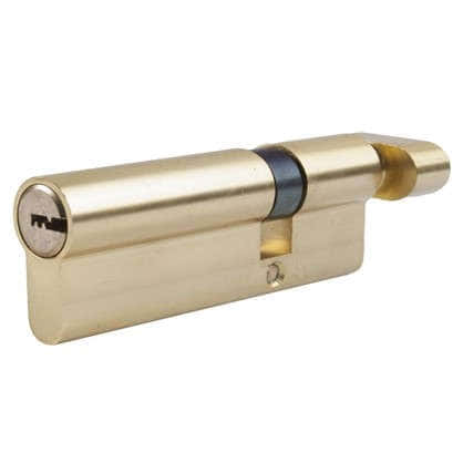 Цилиндр Standers 90 30x60 мм ключ-вертушка цвет золото