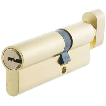 Цилиндр Standers 90 35x55 мм ключ-вертушка цвет золото
