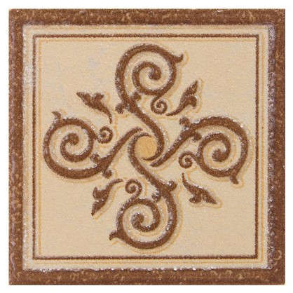 Декор Гётеборг 6х6 см цвет коричневый