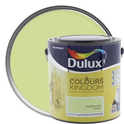 Декоративная краска для стен и потолков Dulux Colours Kingdom цвет бамбуковая роща 2.5 л в 