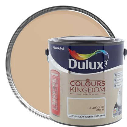 Декоративная краска для стен и потолков Dulux Colours Kingdom цвет индийские степи 2.5 л в 