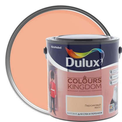Декоративная краска для стен и потолков Dulux Colours Kingdom цвет персиковый мусс 2.5 л