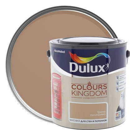 Декоративная краска для стен и потолков Dulux Colours Kingdom цвет тропа пилигрима 2.5 л в 