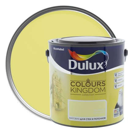 Декоративная краска для стен и потолков Dulux Colours Kingdom цвет зеленая орхидея 2.5 л в 