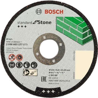 Диск отрезной по камню Bosch 115x3 мм