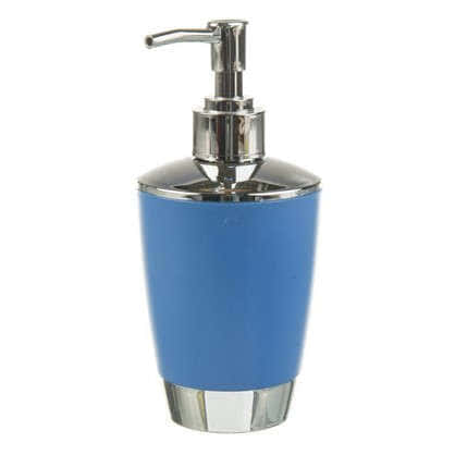 Дозатор для жидкого мыла настольный Альма пластик цвет синий