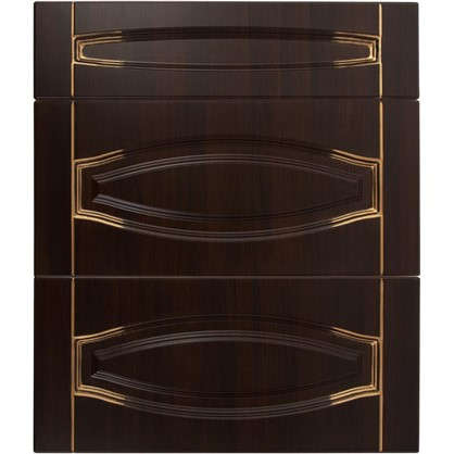 Дверь для кухонного шкафа Византия 80х70 см цвет темно-коричневый