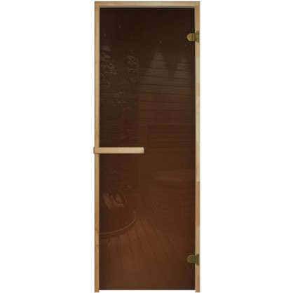 Дверь для сауны 69х189 см цвет бронза