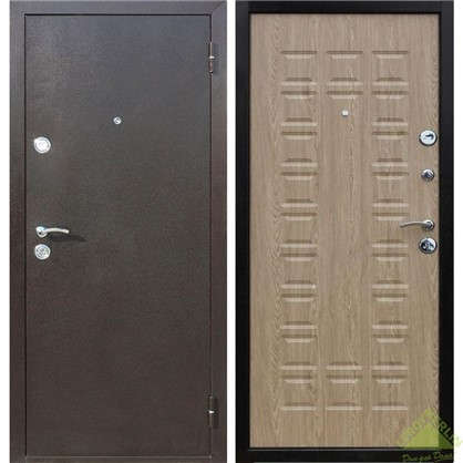 Дверь входная металлическая Йошкар 860 мм левая цвет ель карпатская