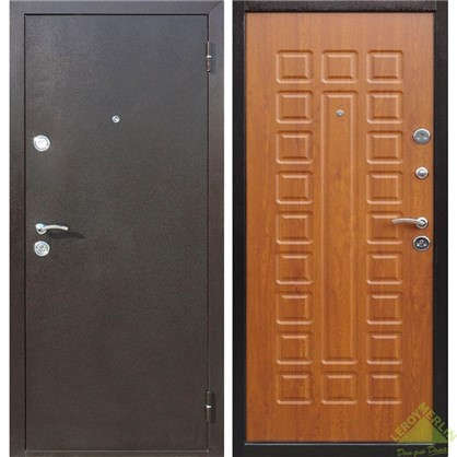Дверь входная металлическая Йошкар 860 мм левая цвет золотистый дуб