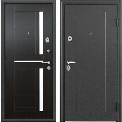 Дверь входная металлическая Контрол 2 860 мм правая цвет тёмный венге