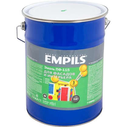 Эмаль ПФ-115 Empils PL 5 кг цвет зеленый