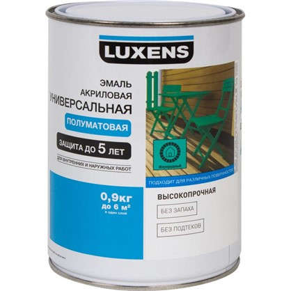 Эмаль универсальная Luxens 0.9 кг изумрудный