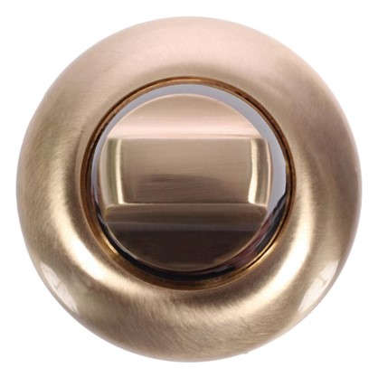 Фиксатор-вертушка для дверей Palladium R SG/CP BK ЦАМ цвет матовое золото/хром