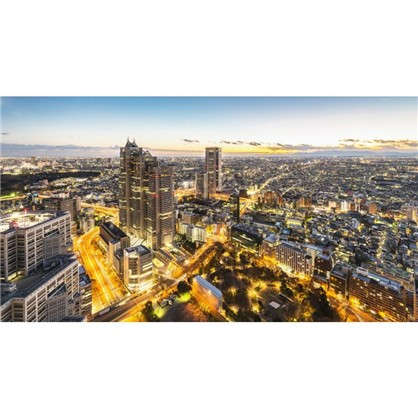 Фотообои флизелиновые Город панорама 370х200 см