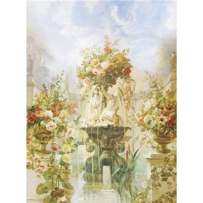 Фреска флизелиновая Цветочный фонтан 200х270 см