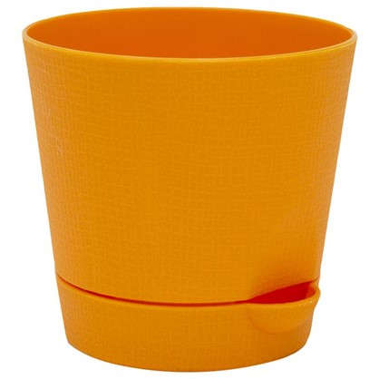 Горшок цветочный Партер оранжевый 0.7 л 115 мм пластик
