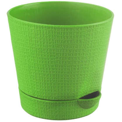 Горшок цветочный Партер зелёный 0.7 л 115 мм пластик