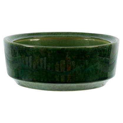 Горшок для бонсаи зелёный 4.5 л 270 мм керамика