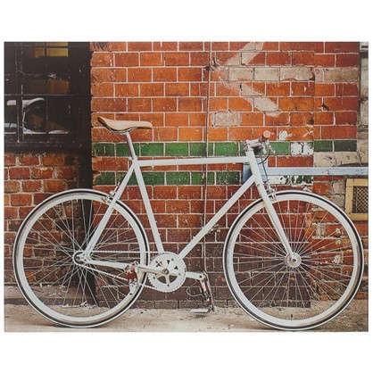 Картина на стекле 40х50 см Велосипед у стены