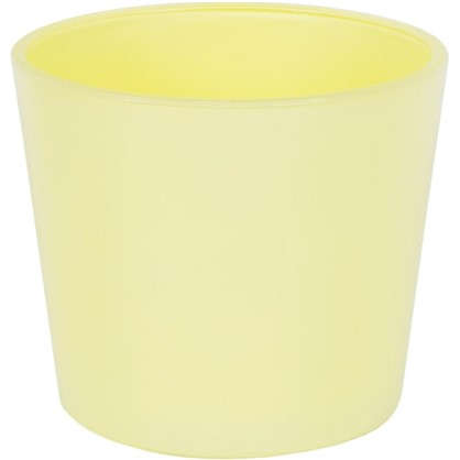 Кашпо 1.1 л 14.5 см стекло цвет жёлтый