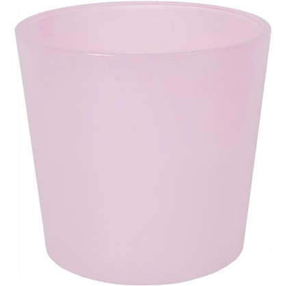 Кашпо 2 л 17 см стекло цвет розовый
