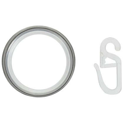 Кольцо с крючком 3.5 см цвет хром