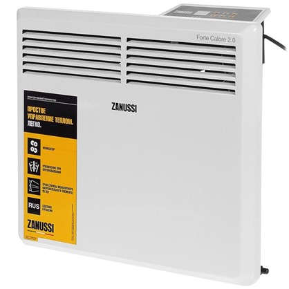Конвектор электрический Zanussi ZCH/S-1000 ER 500 и 1000 Вт площадь обслуживания 15 м2 в 