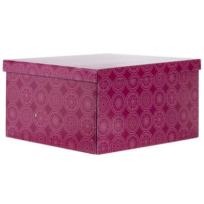 Коробка 39х24x50 см картон цвет бордовый
