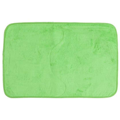 Коврик для ванной 48х75 цвет зелёный