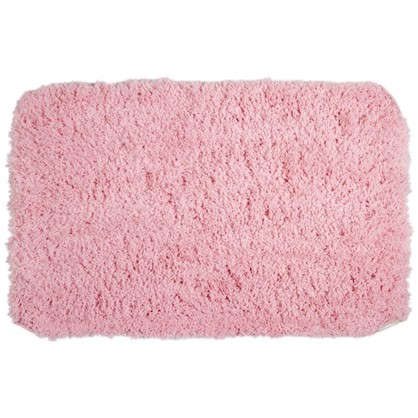 Коврик для ванной 60х90 см цвет розовый