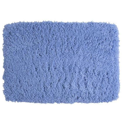 Коврик для ванной 60х90 см цвет синий