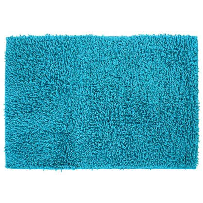 Коврик для ванной Crazy 50x70 см цвет голубой