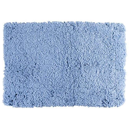 Коврик для ванной Shaggy 70х100 см цвет синий