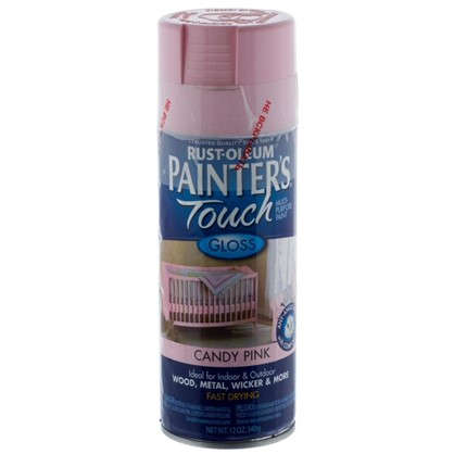 Краска аэрозольная Paint Touch глянцевая цвет розовый 340 г