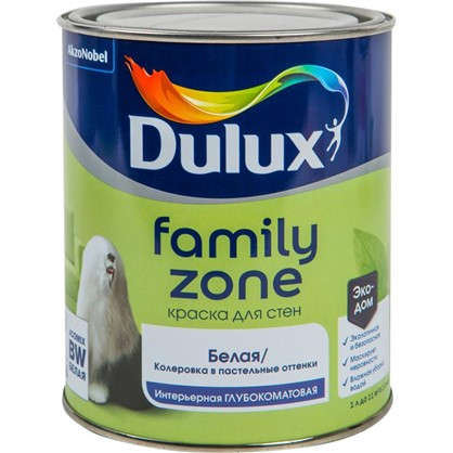 Краска для стен и потолков Dulux Family Zone база BW 1 л