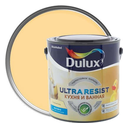 Краска для ванной комнаты и кухни Dulux Ultra Resist цвет янтарный мед 2.5 л в 